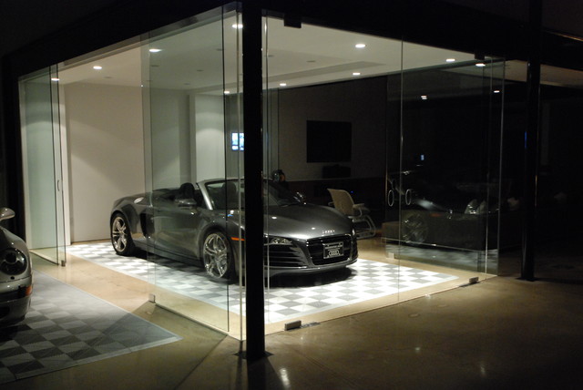 Ultimate Man Cave contemporary-garage