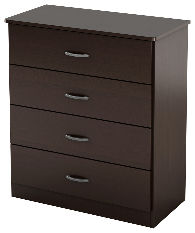 South Shore Libra 4 Drawer Chest Chocolate Contemporary
