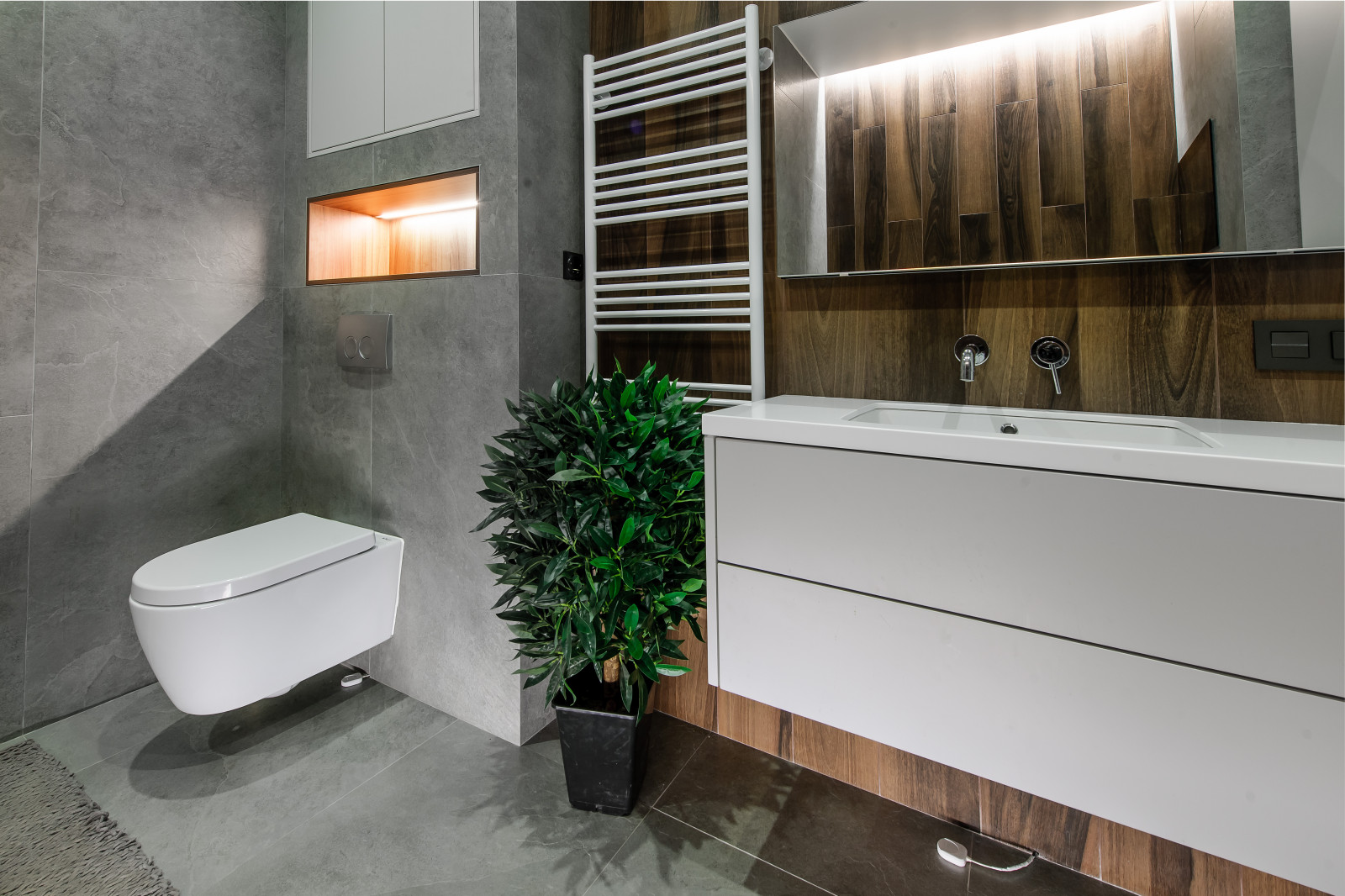 Ванная комната. Дизайн проект квартиры на Петровском острове