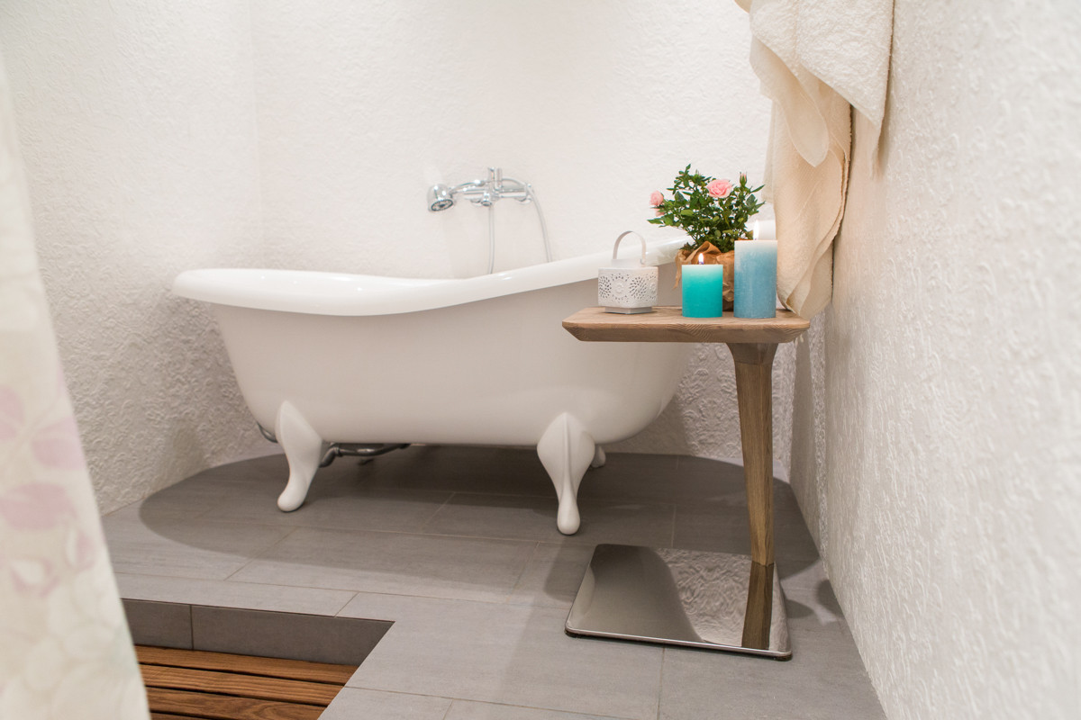 Peonies. Felt. Сoncrete.