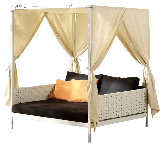 Taco Outdoor Daybed With Canopy Top, Outdoor Daybeds With Canopy