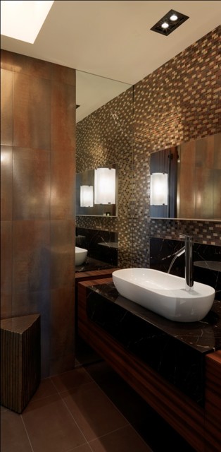 Quaker Bluff Residence rustic-bathroom