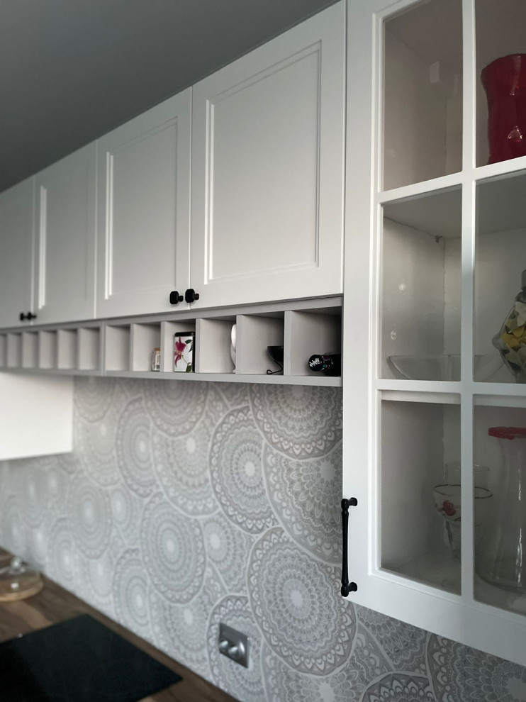 Кухонный гарнитур AVALON в сочетании серого и белого