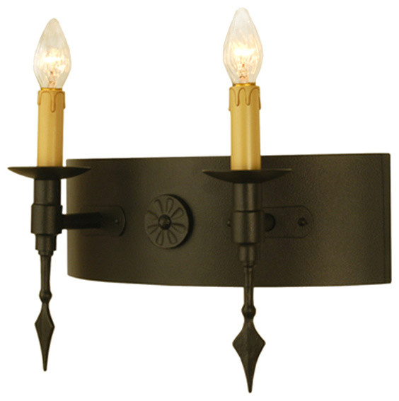Meyda Lighting 18 W Warwick 2 Light Wall Sconce Dark Roast Traditional Wall Sconces By Shopfreely