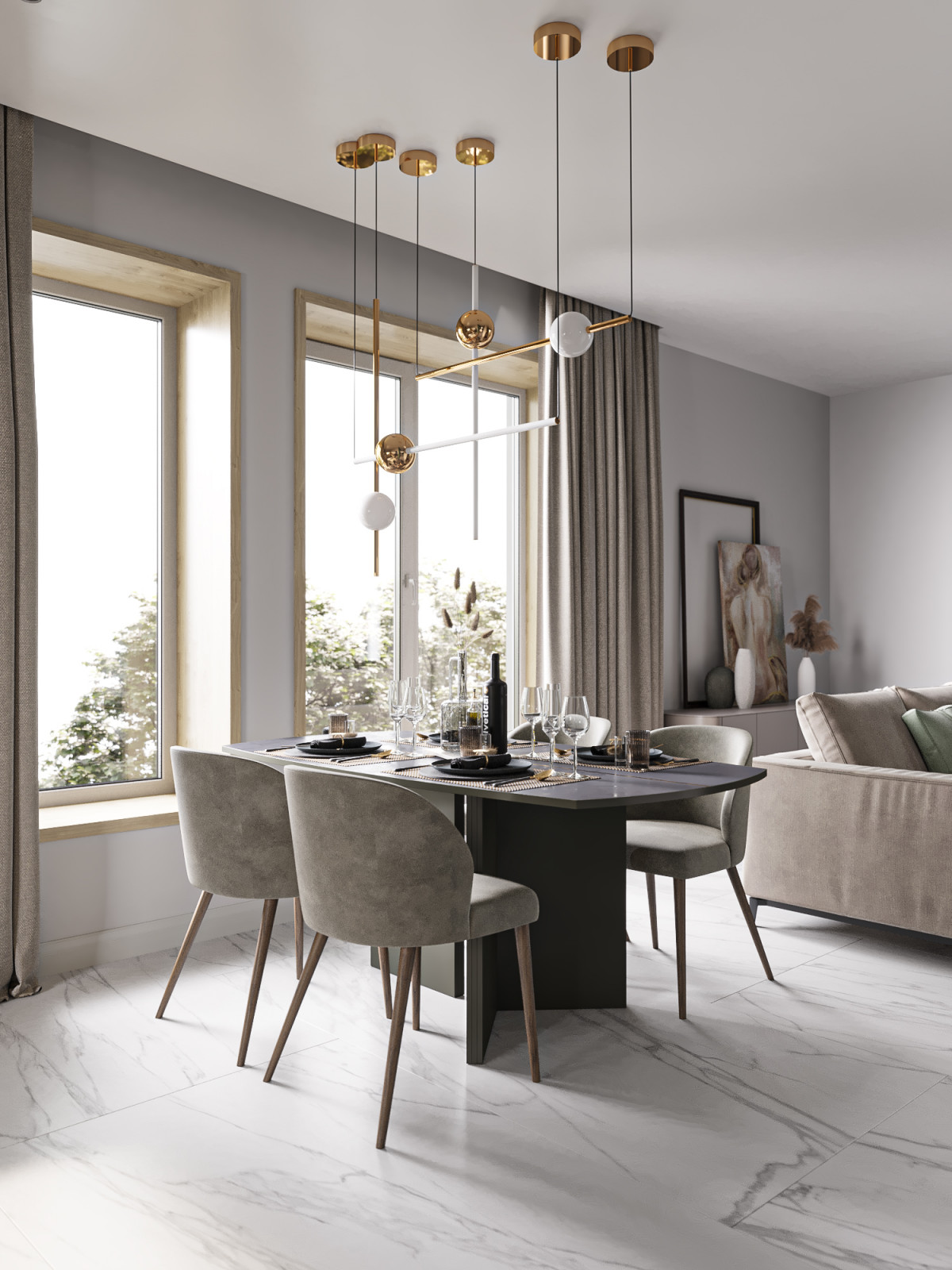 Проект "Дом в сосновом лесу"