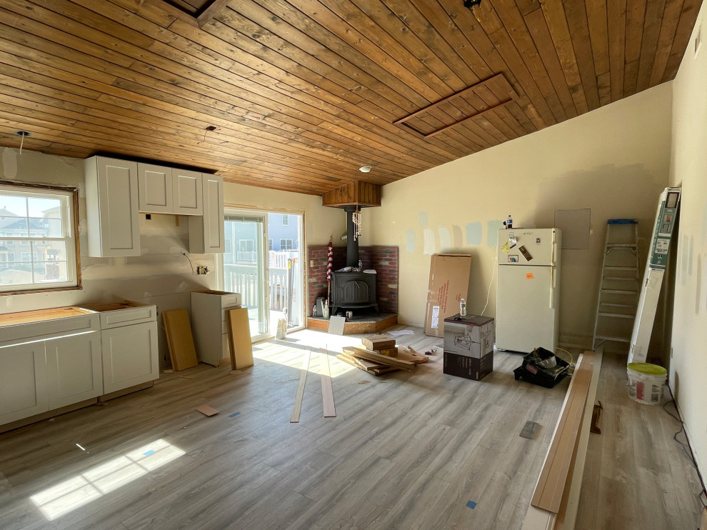 Should I paint my ceiling white? What color walls? New stove surround?