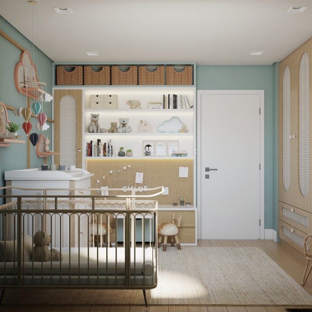 Chloe's Nursery Room scandinavian-nursery