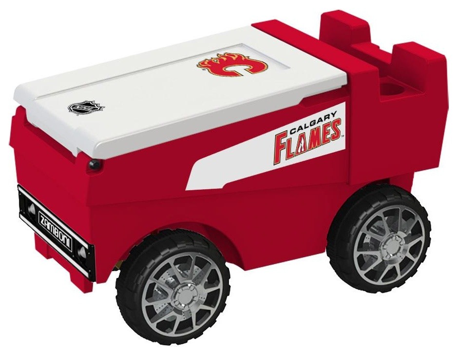 Calgary Flames Remote Control Zamboni Cooler With Bluetooth