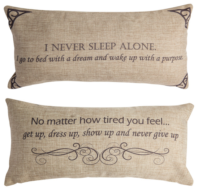 Motivational Quote Reversible Pillow Cover