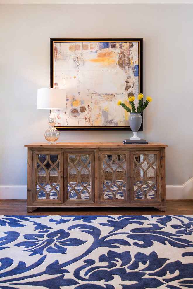 Inspiration for a transitional entryway in Dallas.