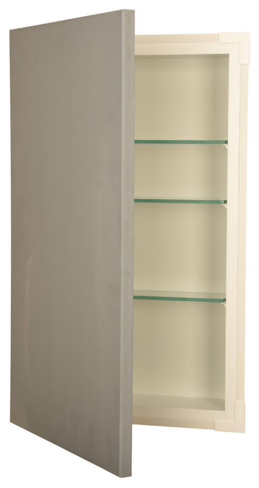 Gables Slab Panel Frameless Recessed Bathroom Medicine 14x24