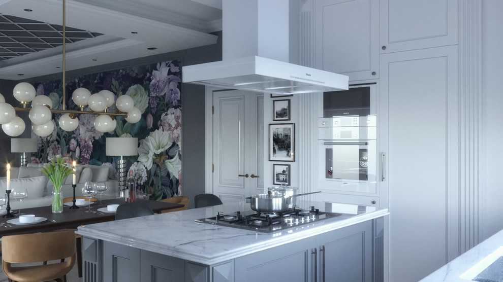 Кухня-столовая, гостинная