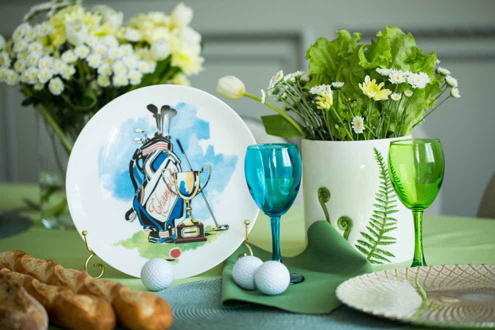 Сервировка стола в стиле "Голф"