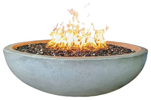 48 Concrete Fire Pit Bowl Industrial, What Do You Fill A Gas Fire Pit With