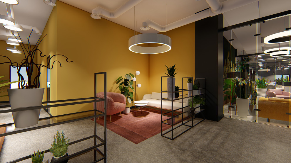 Концепция интерьеров офиса телекомпании НТВ