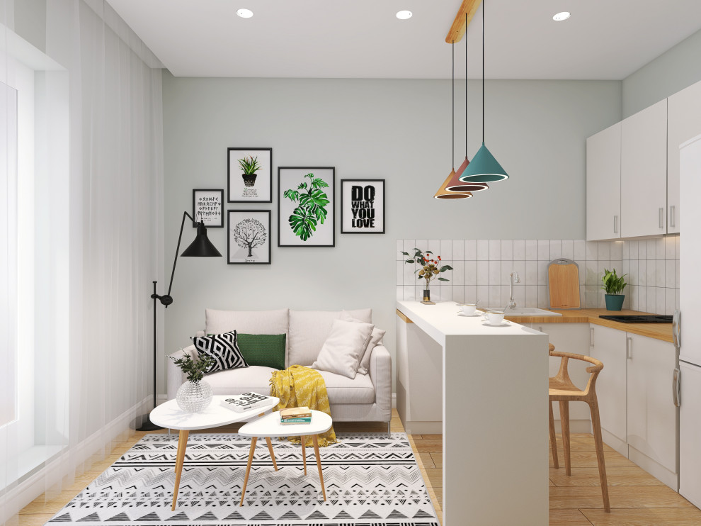 Студия в скандинавском стиле