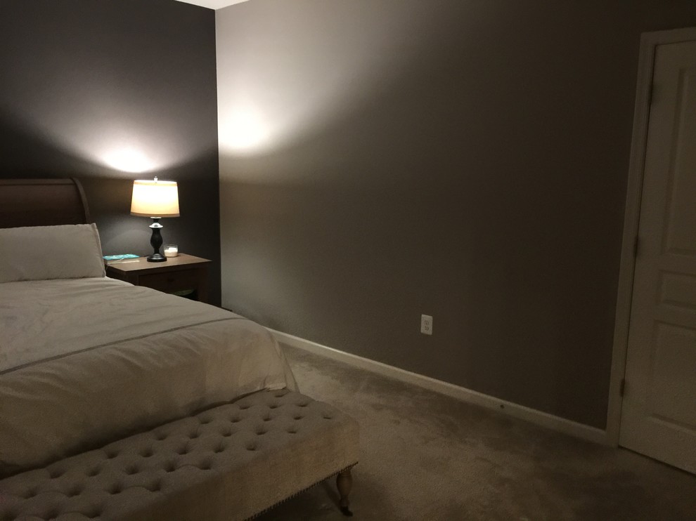 Big blank wall in bedroom