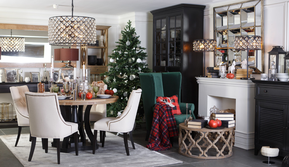 Новогодний интерьер гостиной