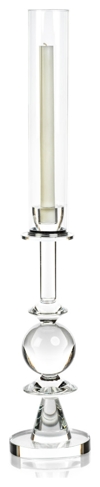 Vadim Crystal Glass Candle Holder, Style B
