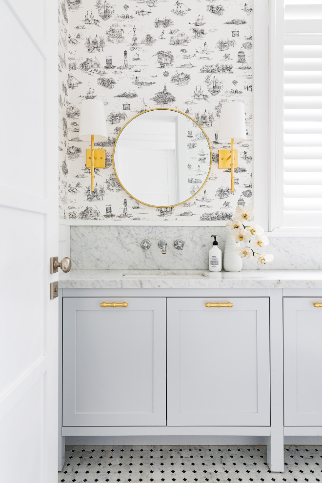 Mosman Residence - Beach Style - Powder Room - Sydney - by Stritt ...