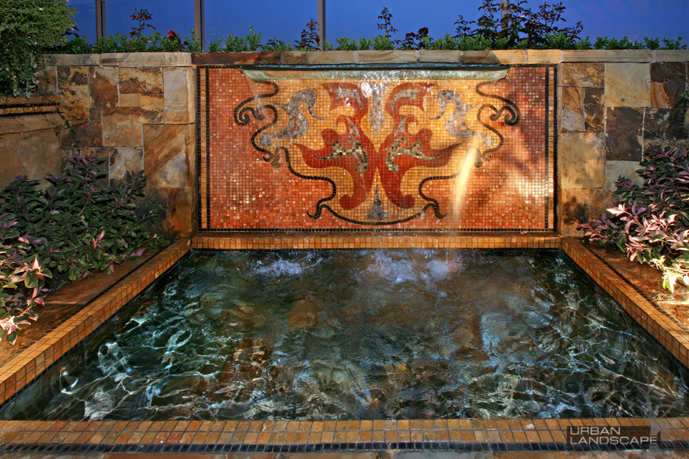 Design ideas for an asian pool in Orange County.