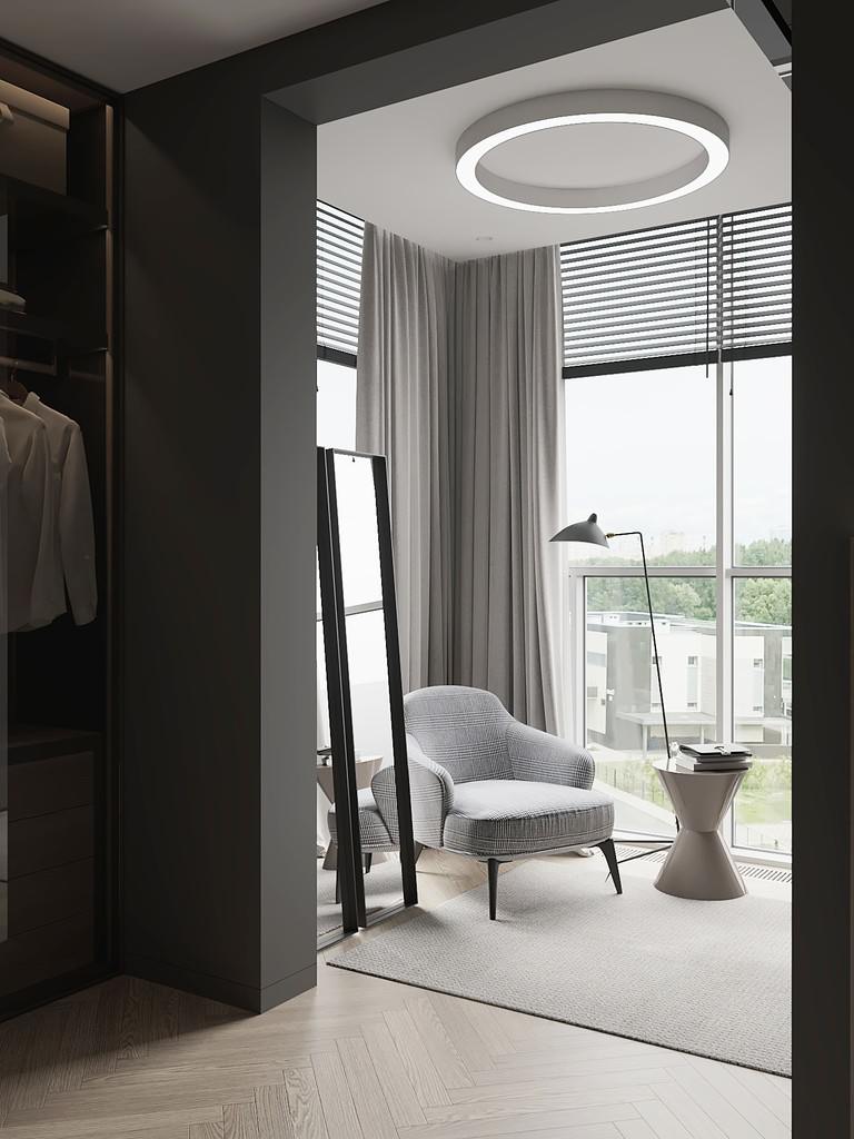 Квартира в современном стиле, ЖК «Duderhof Club», 146 кв.м.