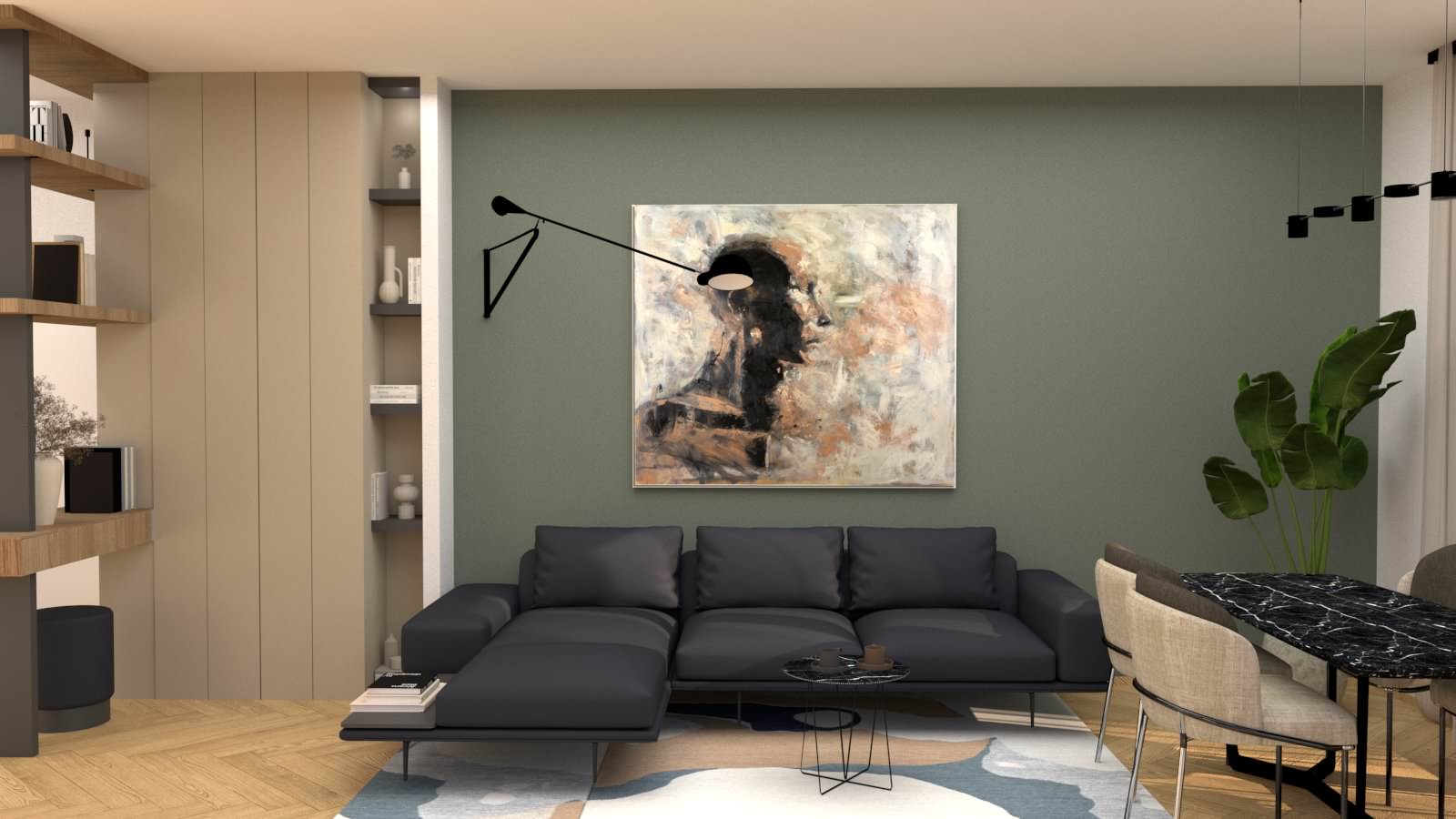 Progetto di Interior Design Ingresso\Living