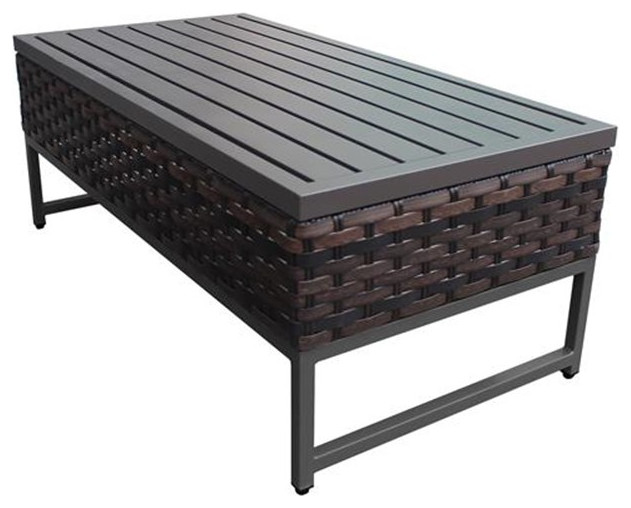 TK Classics AMALFI Coffee Table in Gold and Brown - Tropical - Outdoor ...