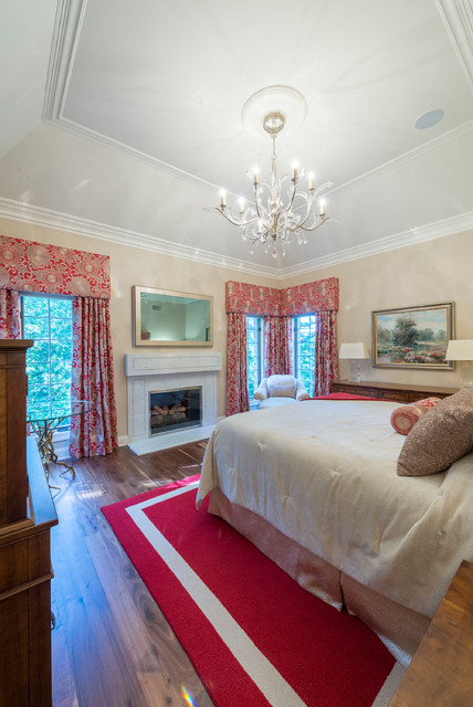 Elegant Traditional Master Bedroom And Contemporary Master