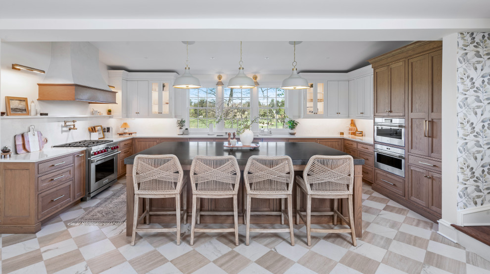 Inspiration for a transitional kitchen remodel in Philadelphia