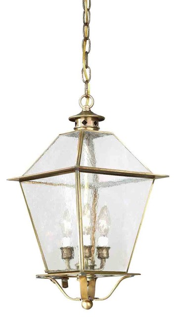 Troy FCD8956CI Montgomery 3LT Hanging Lantern Large in Charred Iron