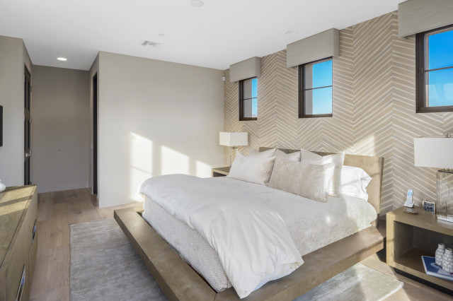 Minted mediterran-schlafzimmer