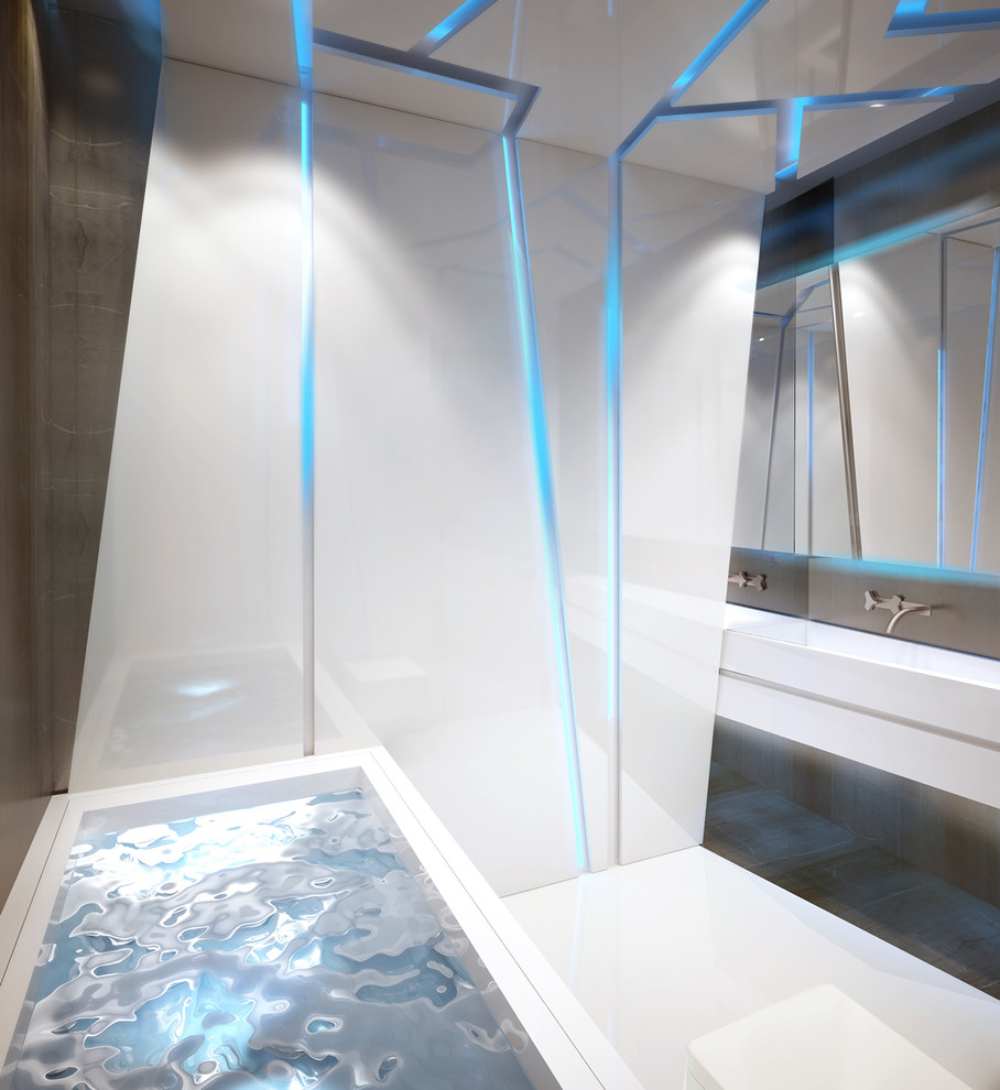 Интерьер квартиры в космическом стиле / Авиагородок (Санкт-Петербург)