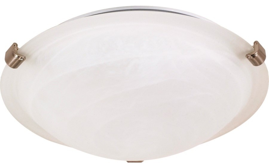 16" Tri Clip Flush Fixture in Brushed Nickel