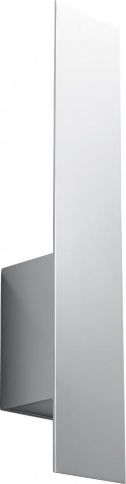 Reflex Wall Sconce, 2-Light, Polished Chrome, Frosted Glass Shade, 20"H ...