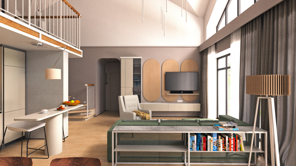 Дом с современным интерьером из недостроя