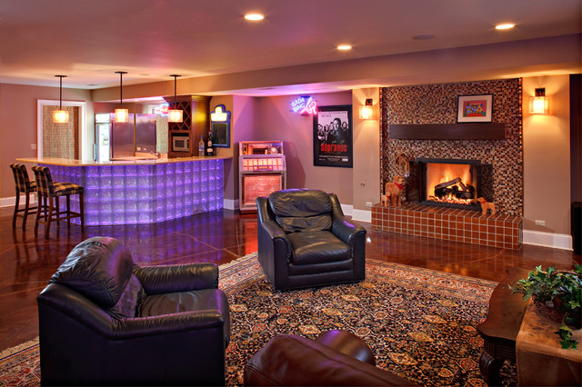English Country Manor - Rec Room eclectic-basement Eclectic Basement Chicago Eclectic Basement Chicago English Country Manor - Rec Room eclectic-basement