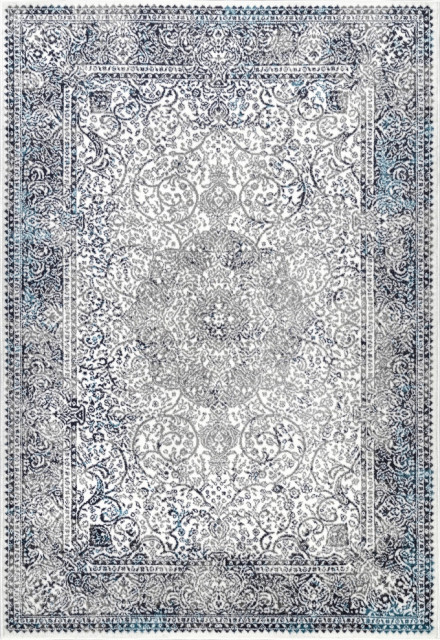 nuLOOM Transitional Persian Delores Vintage Area Rug, Blue, 2'6"x8' Runner