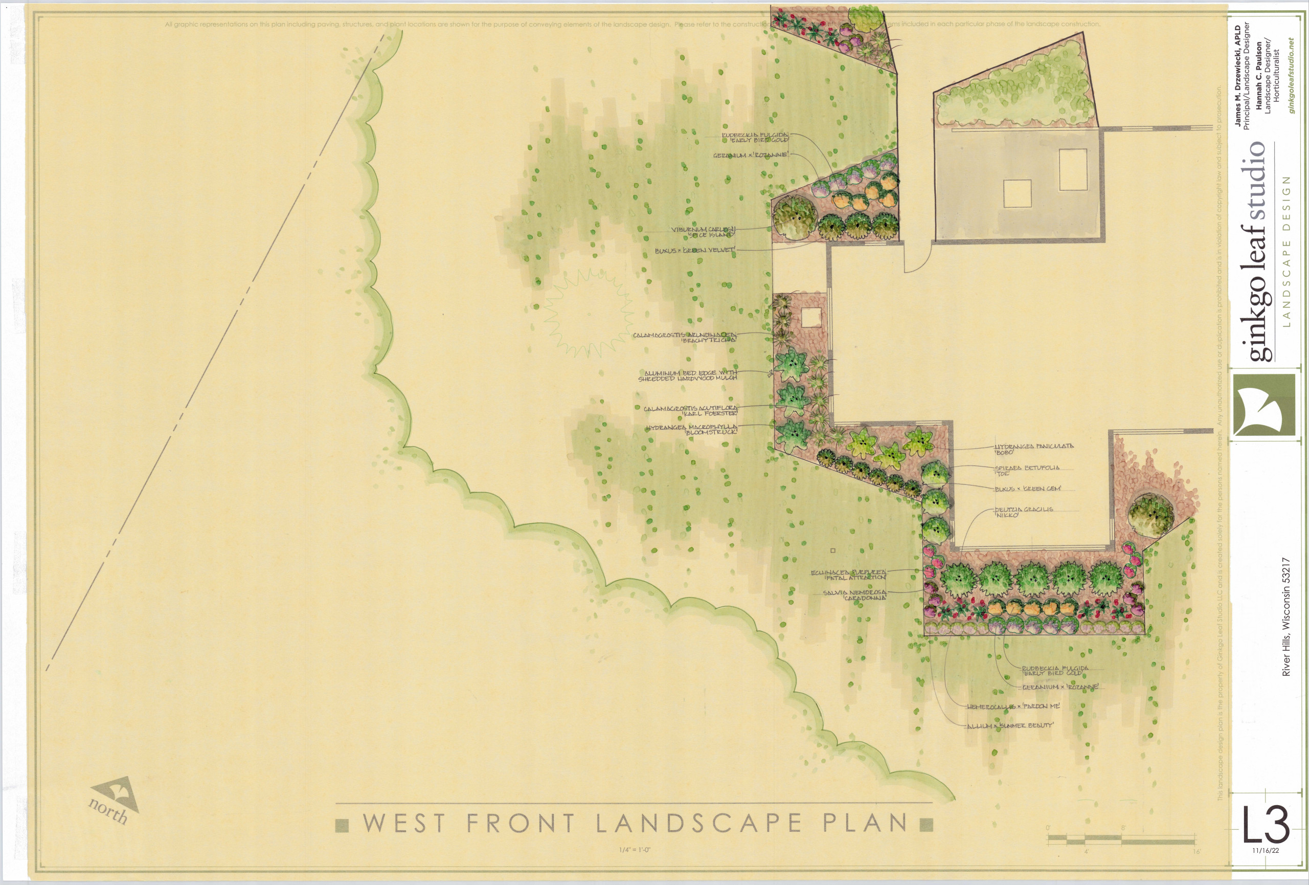 Mid-century Modern Landscape Makeover - River Hills, WI