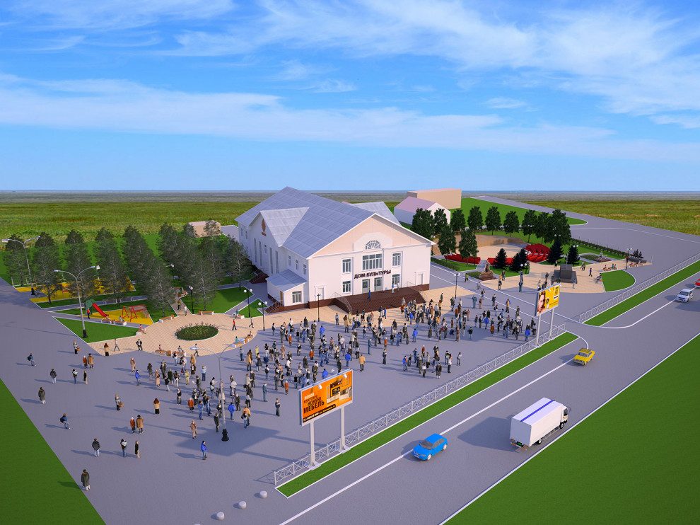 Проект благоустройства территории около Дома Культуры