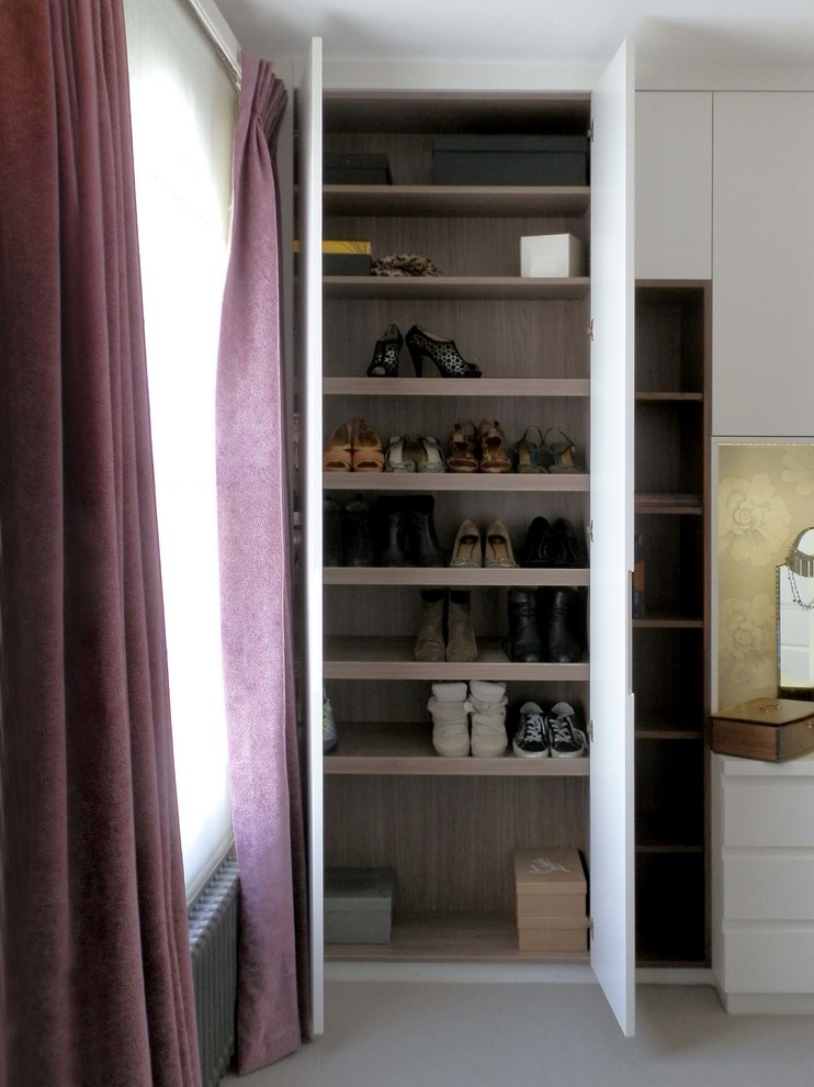 Design ideas for a storage and wardrobe in London.