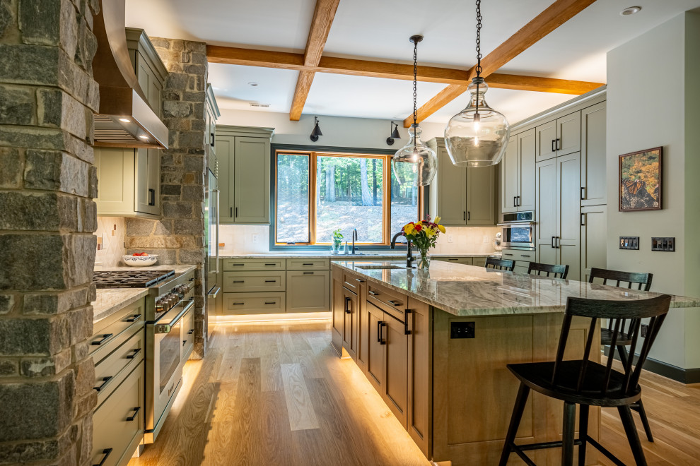 Inspiration for a rustic kitchen remodel in Other