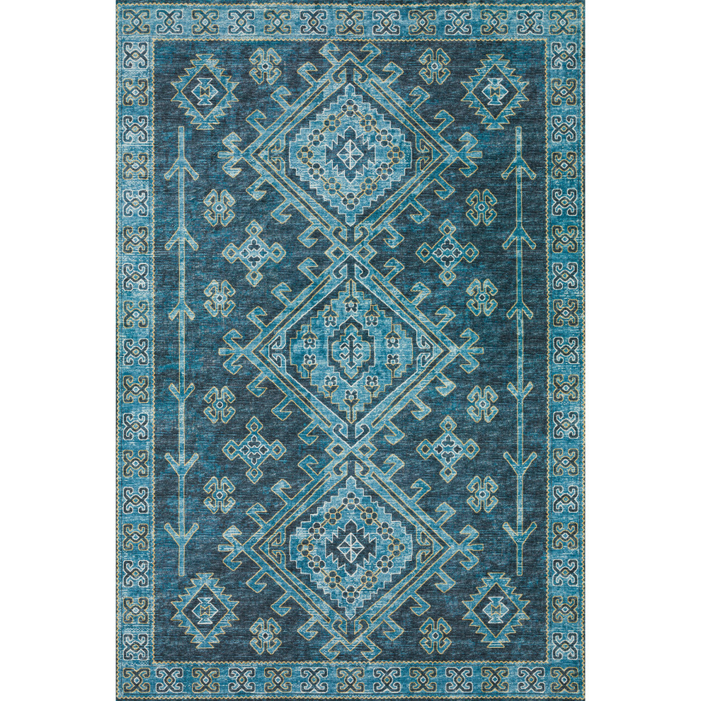 Brisbane BR2 Ivory 1'8" x 2'6" Rug, 5' x 7'6" Southwestern Area Rugs by Dalyn Rug Company