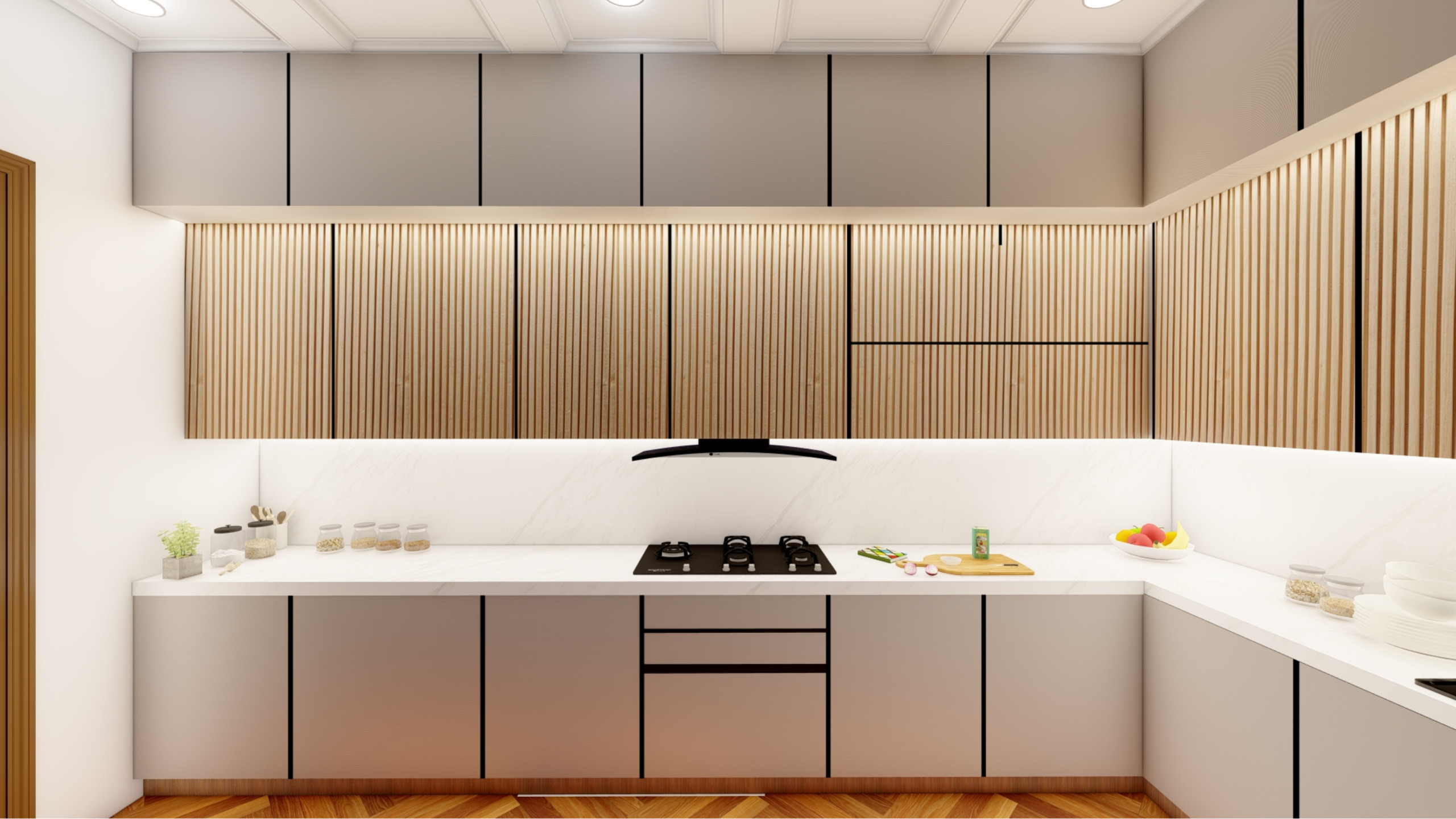 Sleek Modern Kitchen with Timeless Appeal in Reigate