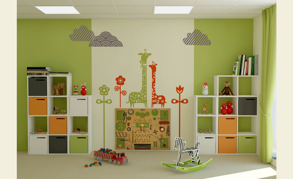 Дизайн-проект интерьера тайм-кафе "Песочница"