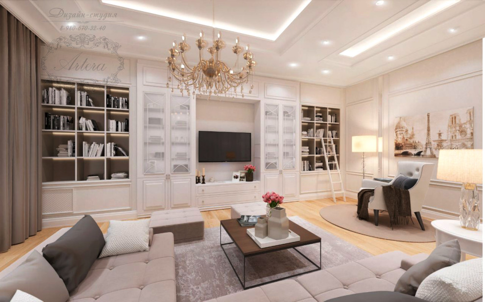 Дизайн квартиры 92 кв.м., Тамбов