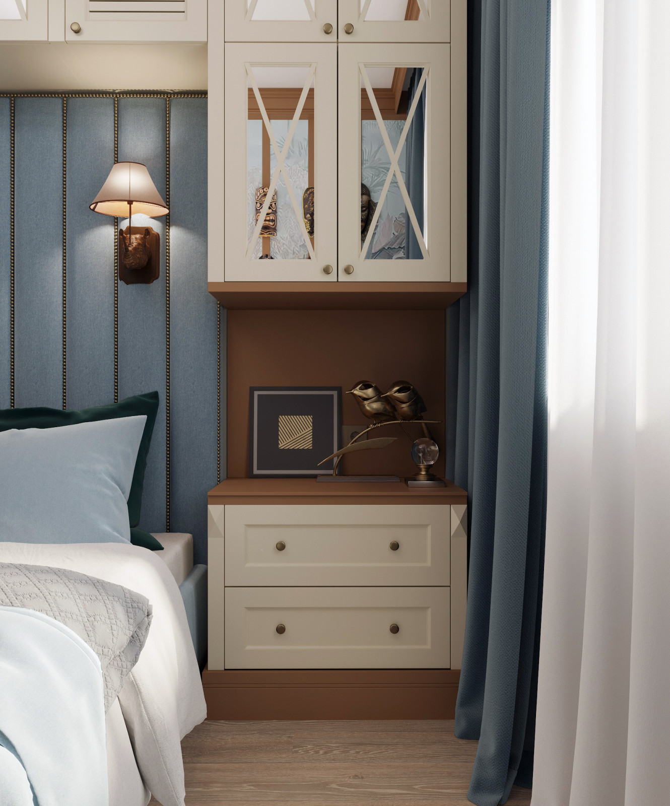 Интерьер части квартиры в Долгопрудном - "Маски" (49,65 кв.м.)