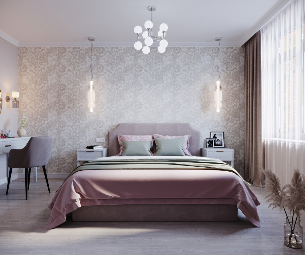 Визуализация женской спальни