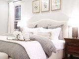 Transitional Bedroom by Mill House Design Co.