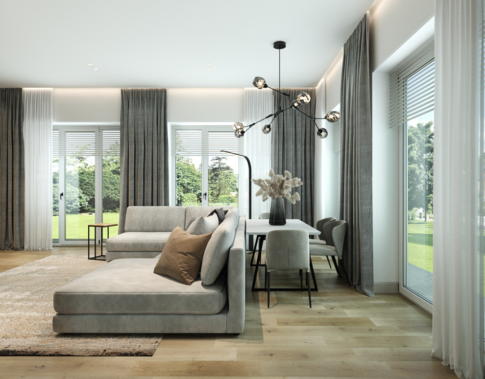 Загородный дом в одном уровне